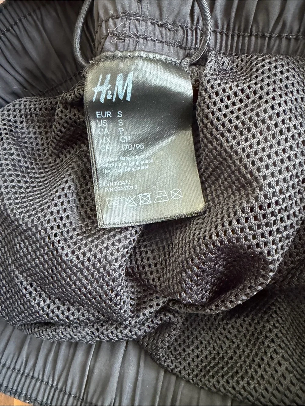 2 pair H&M Light Blue and black Mesh-Lined swim Shorts
